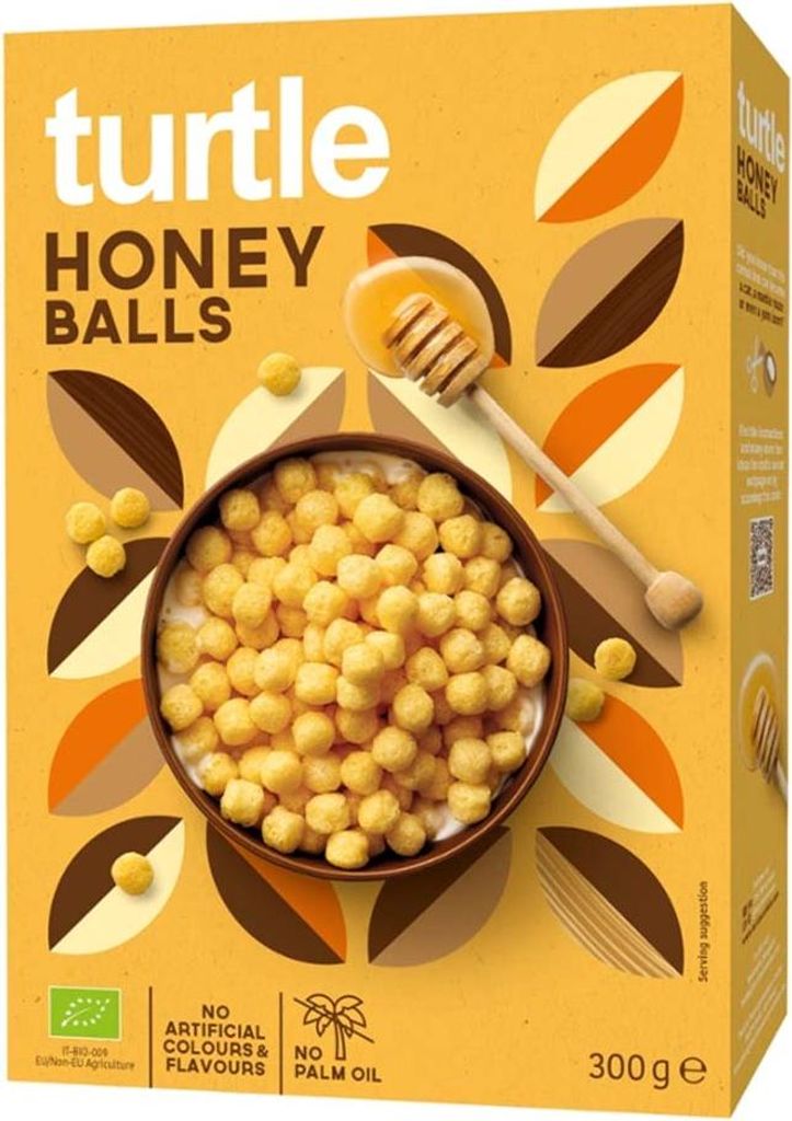 turtle Honey Balls, Cornflakes, 300 g, Honig