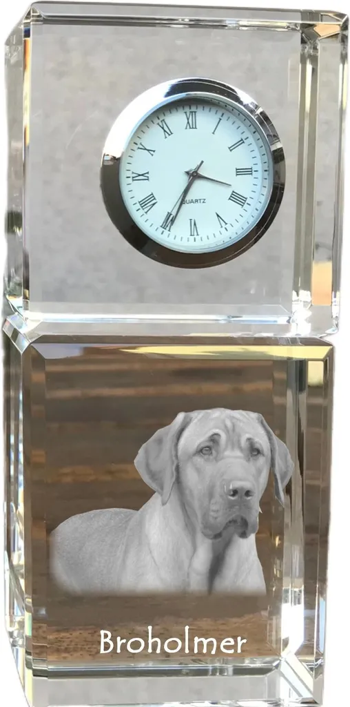 Horloge cristal Art-Dog : l'idée cadeau parfaite pour fan de chien noir