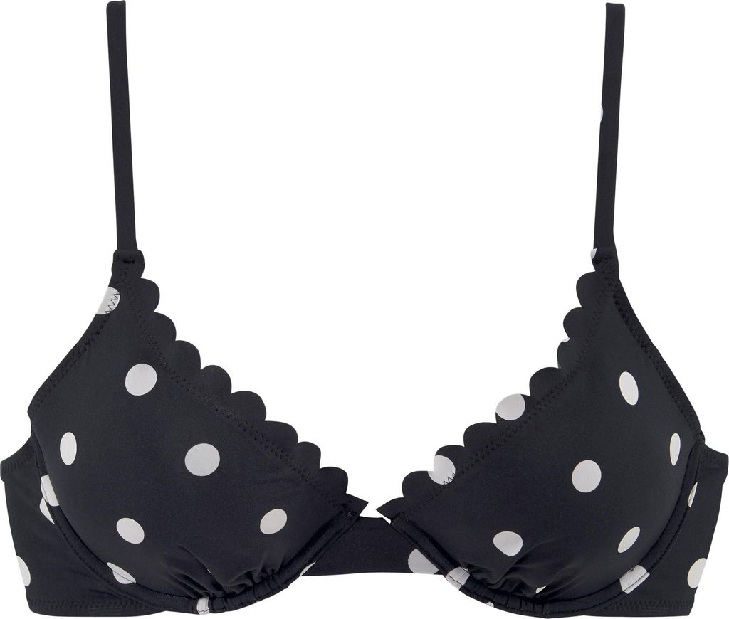 LASCANA Bügel-Bikini-Top schwarz-weiß Größe 38 Cup C