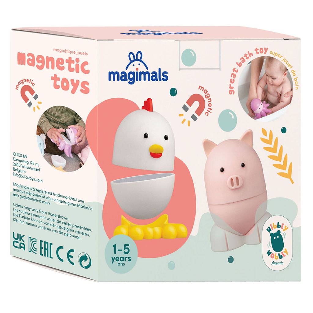 Clics magnetisches Spielzeug Magimals Bauernhof Tiere Badespielzeug