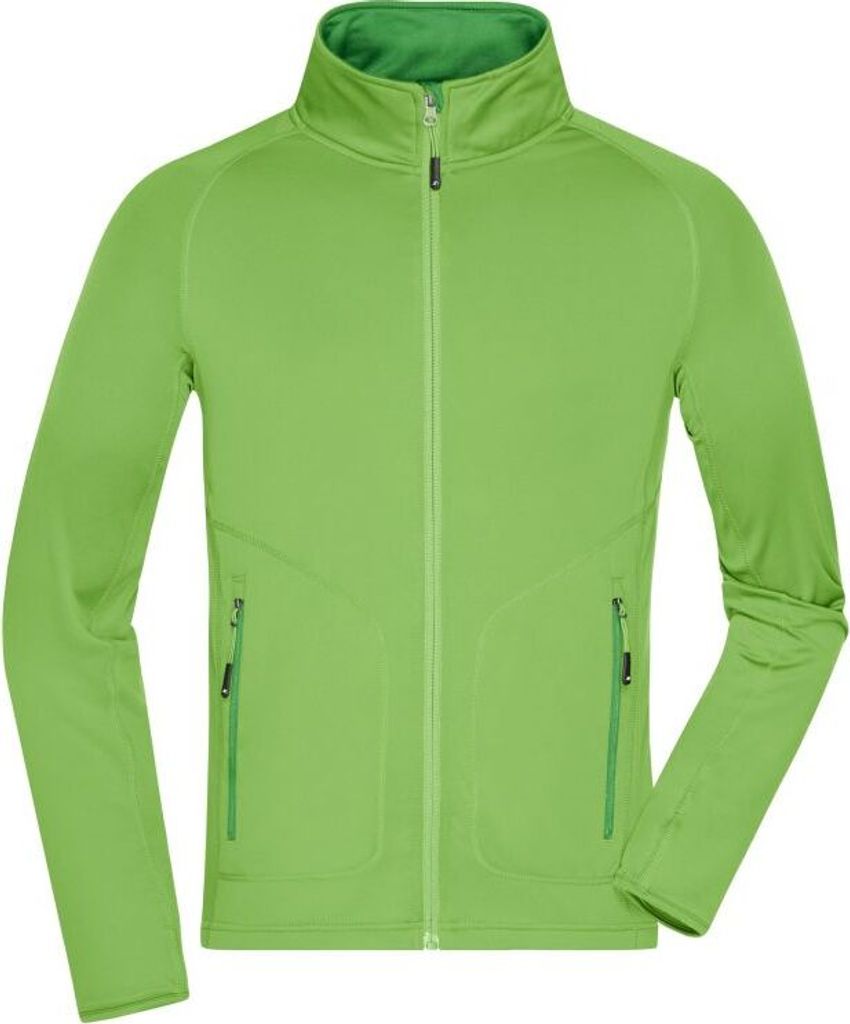 Men's Stretchfleece Jacket spring-green/green, Gr. L