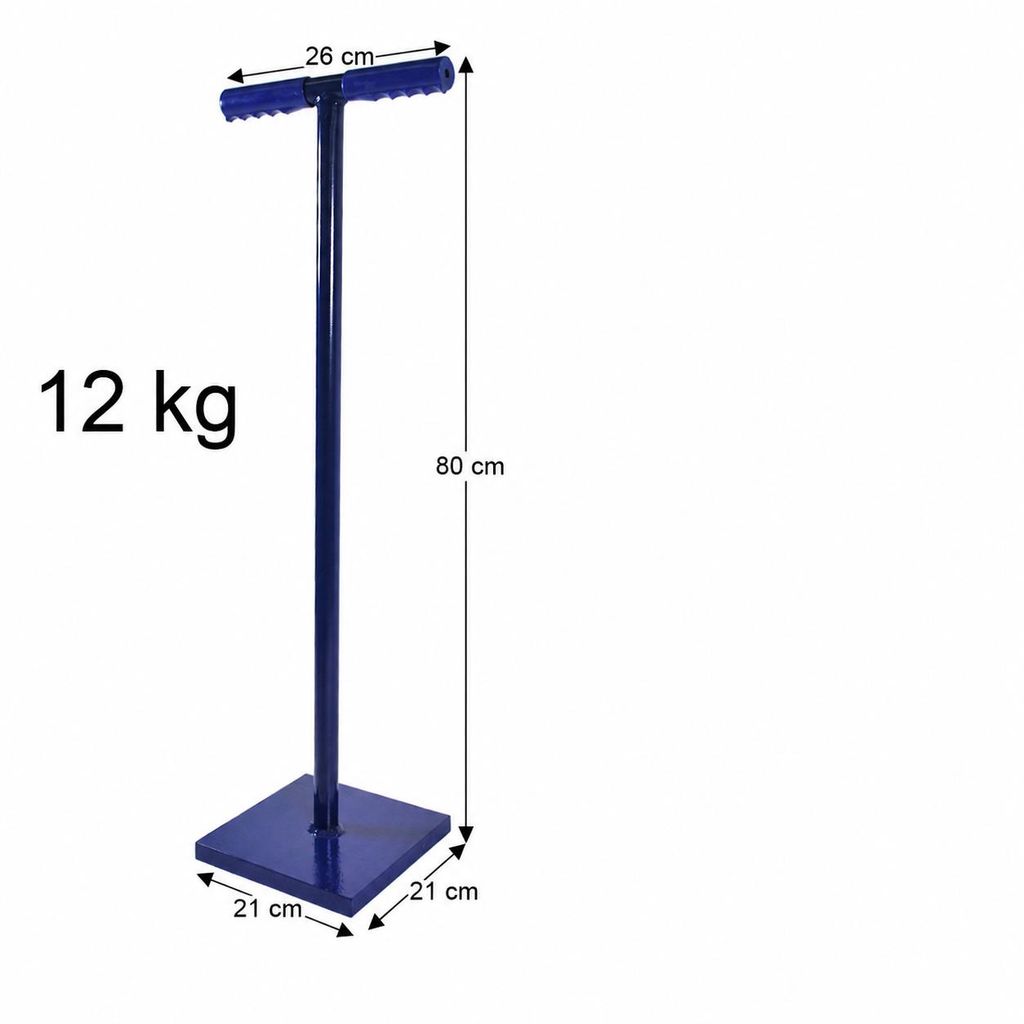 Betonstampfer 12kg Handstampfer Erdstampfer Bodenverdichter Produktbild  KI-generiertes Bild