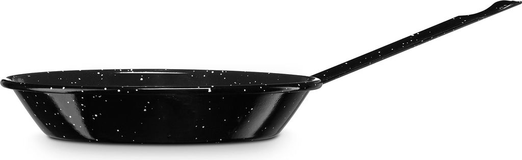 Briebe Levante Bratpfanne Induktion 28cm Emaillierter Stahl, Pfanne 4,3L, Feuer, Gas, Ofen Schwarz