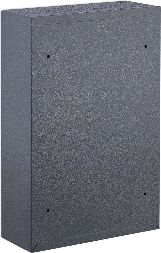 Armoire à médicaments verrouillable 2 compartiments gris et rouge 45cm - 4