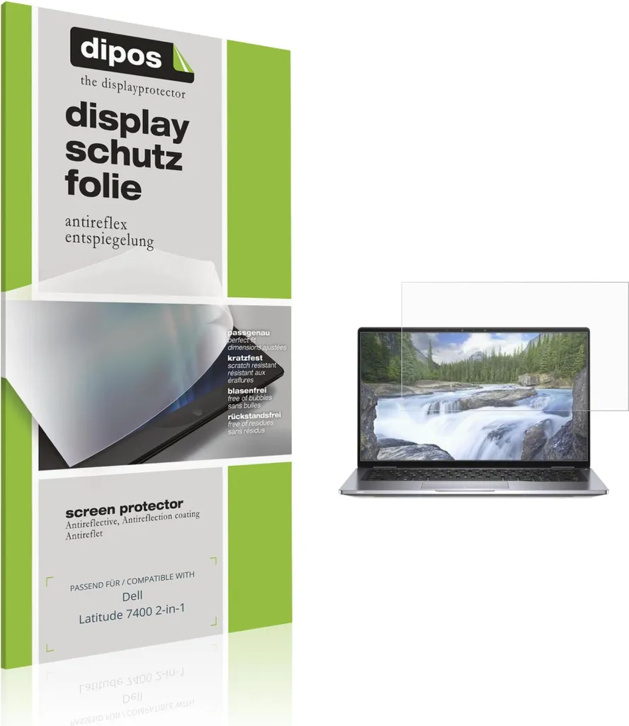 Film écran pour Dell Latitude 7400 2-in-1 travail extérieur mat x2