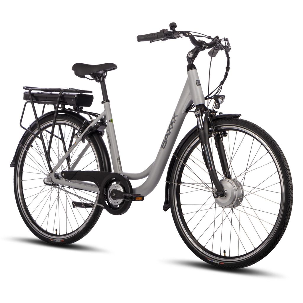 SAXXX E-Bike, ADVANCED Plus Wave Tiefeinsteiger Elektrofahrrad, 375Wh integrierter Akku, Shimano Nexus 7-Gang, City E-Bike