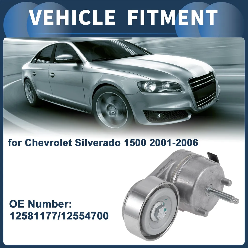 Tendeur de Courroie Chevrolet Silverado 1500 2001-2006 Métal 12581177 - 4