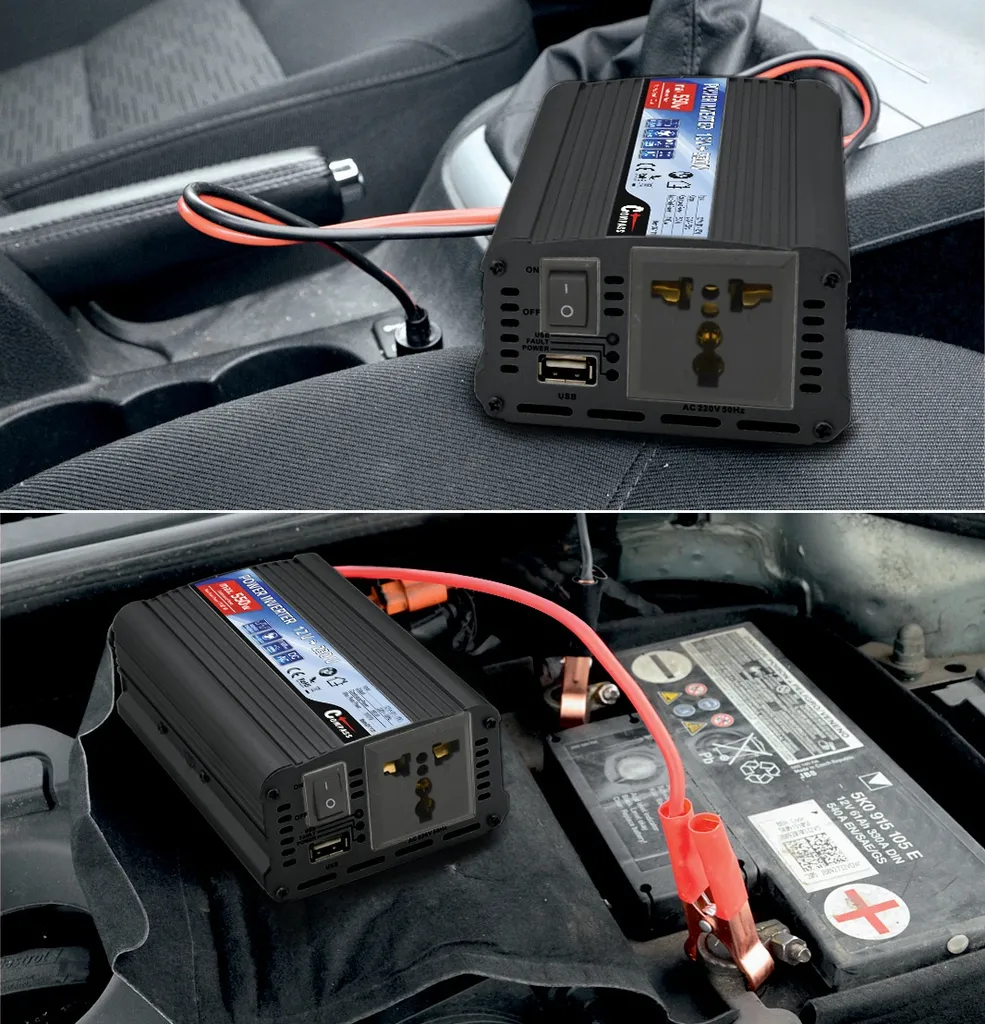 Transformateur de Tension 12V 230V 550W Compass avec Sortie USB - 7