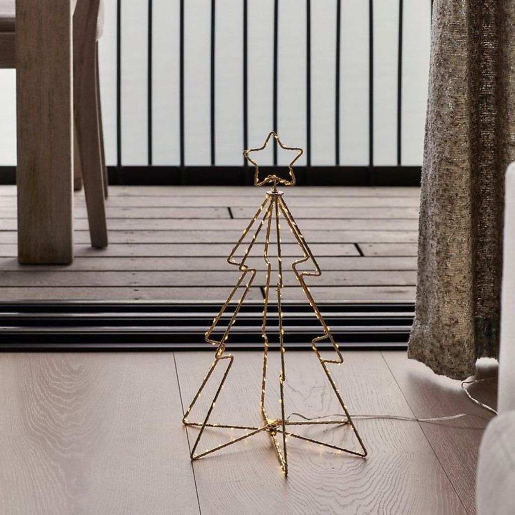 Sirius LED Baum Esther 165 LED warmweiß außen 45 cm gold