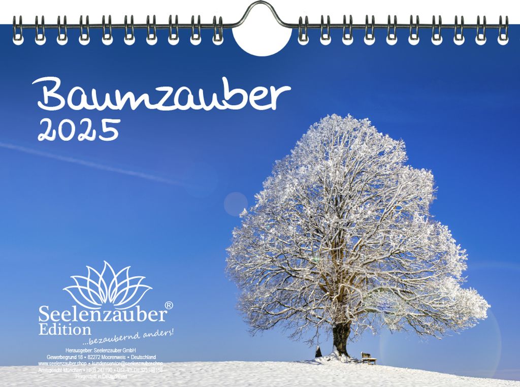 Baumzauber DIN A5 Wandkalender für 2025 Baum Bäume Wald Natur - Seelenzauber