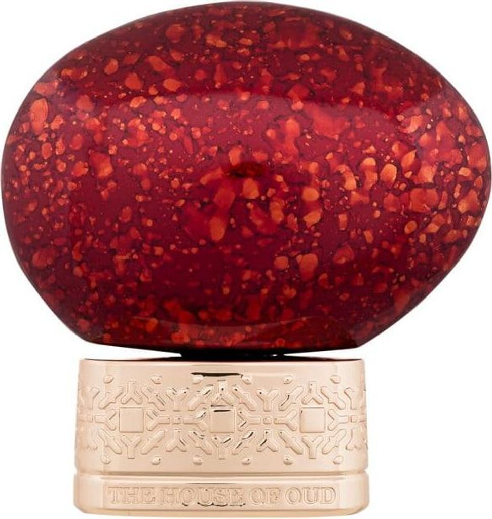 A close-up product shot of a perfume bottle.