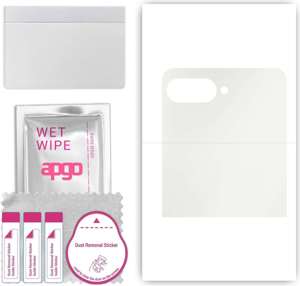 apgo Hydrogel Schutzfolie, Matt, kompatibel mit Motorola Razr 50, flexibele Displayschutzfolie, Folie mit Positionierhilfe, Anti-Fingerprint, kratz...