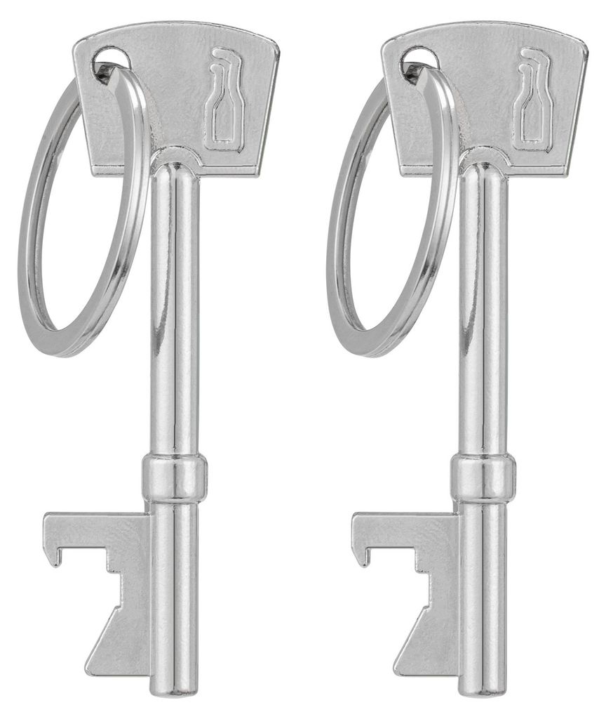 kwmobile 2x Flaschenöffner in Schlüsselform - Bottle Opener Set - Aluminium Schlüsselanhänger - Kronkorken Öffner für Bier Soda Soft Drinks -...