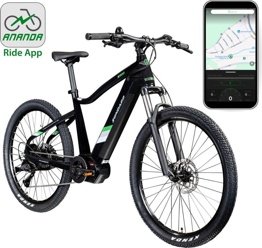 Vélo électrique Zündapp X900, VTT 27,5 pouces, noir Image du produit 