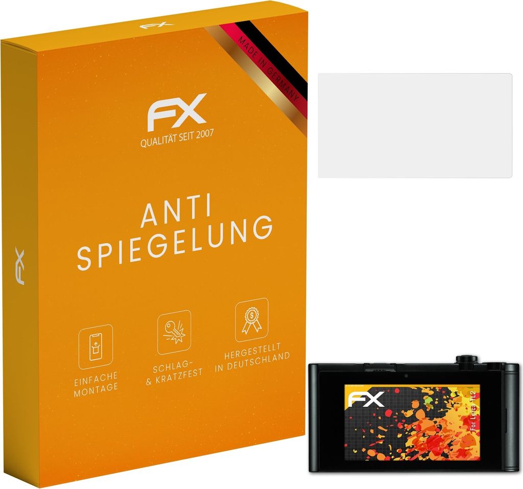 atFoliX FX-Antireflex 3x Schutzfolie kompatibel mit Leica TL2 Displayfolie