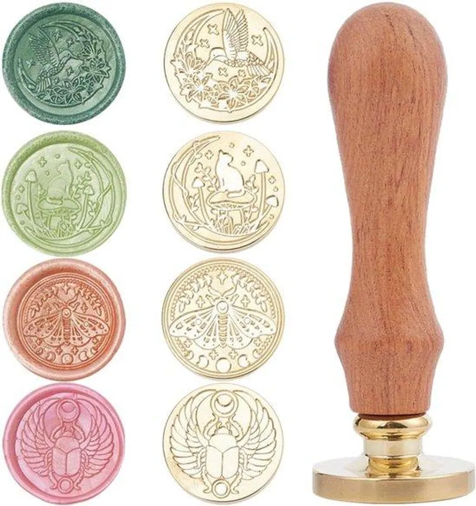 Comment Sceller vos Enveloppes de Mariage ? Kit Sceau Cire 25mm Animaux