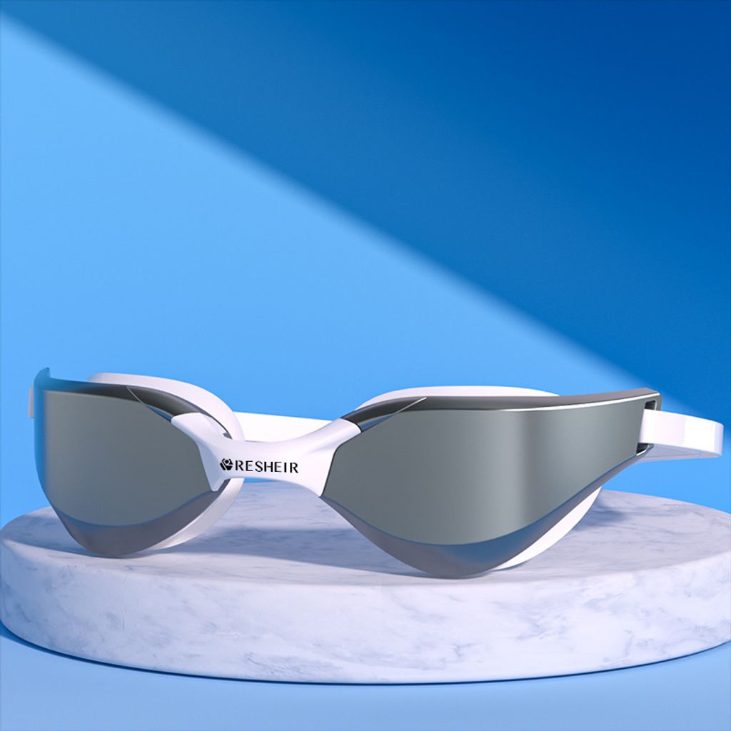 HD-Antibeschlagbrille, wasserdichte Schwimmbrille geeignet für Männer und Frauen, professionelle Trainings und Wettkampfausrüstung für Taucher(...