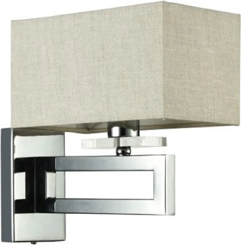 Applique Art Déco Casa Padrino argent et kaki 12 x 24 x 24 cm luxe