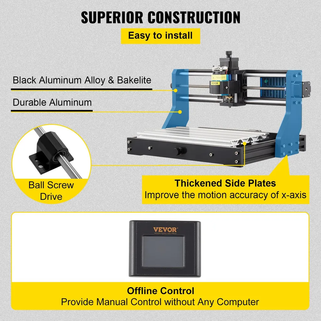 CNC 3018 Pro Graveur Laser : Solution Complète pour Gravure sans PC