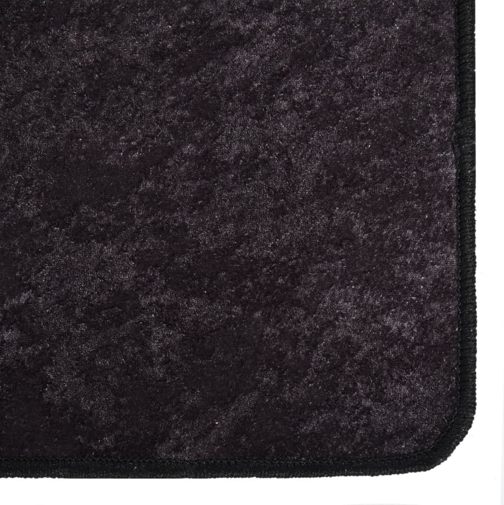 Cloris DesignMöbel Designerteppiche - Anthrazit Teppich Waschbar 80x150cm Anthrazit Rutschfest Schlichtes3433953