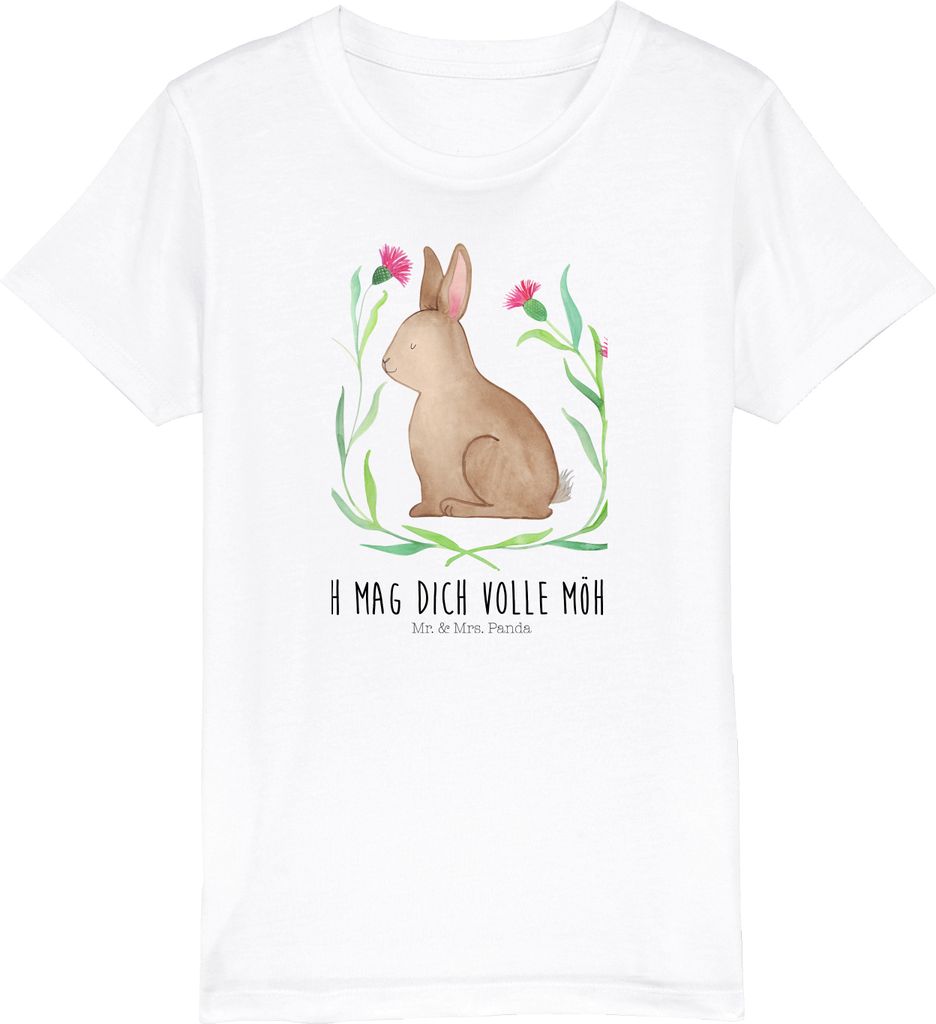 Mr. & Mrs. Panda Kleinkinder T-Shirt Hase Sitzen 9-11 Jahre Produktbild 
