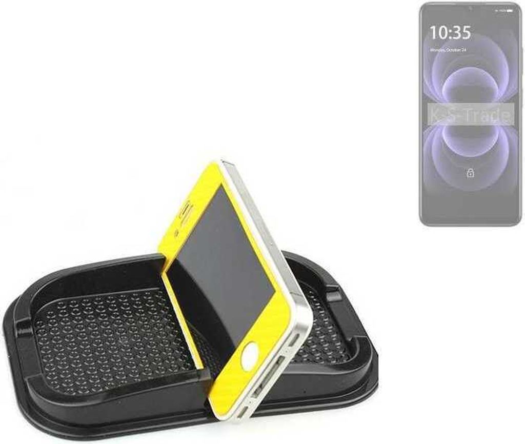 K-S-Trade Auto Anti Rutsch Matte Smartphone-Halter kompatibel mit FreeYond M5A Haft Pad Armaturenbrett Handy-Halterung Silikon