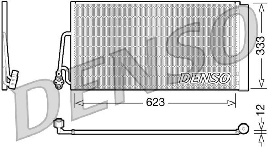 Condenseur de climatisation Denso Mini Cooper S One radiateur de clim
