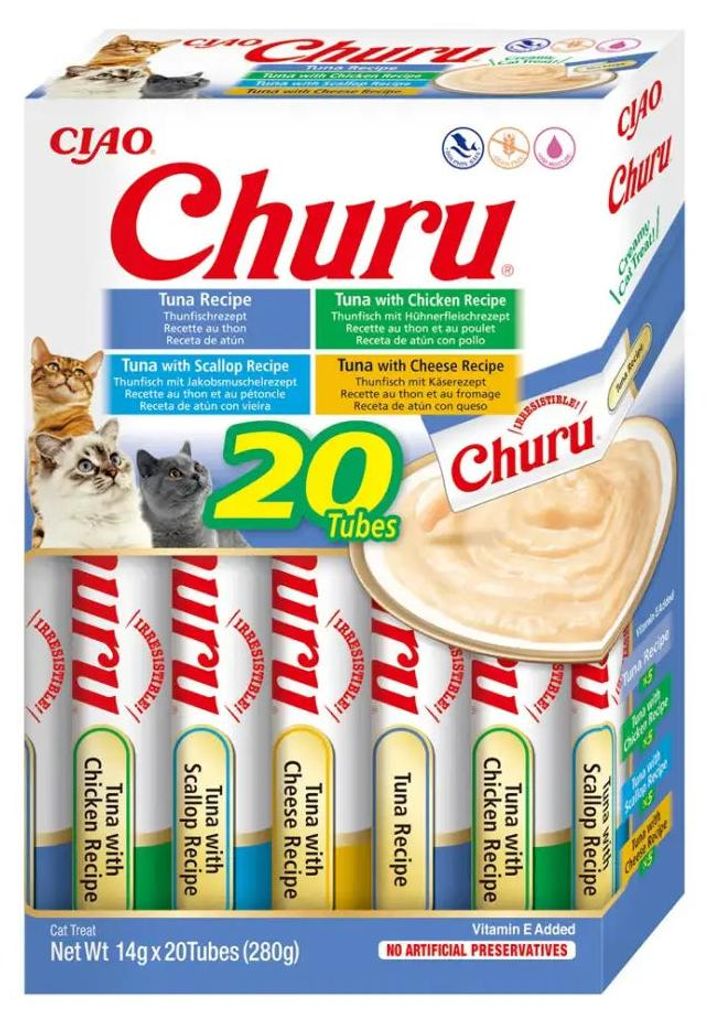 Boîte de friandises INABA Churu Variété Thon - friandises Image du produit 