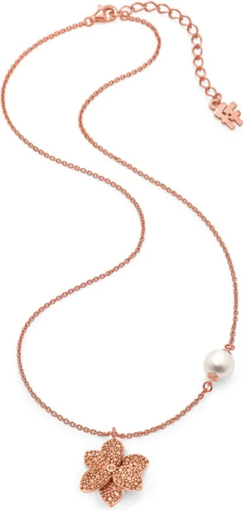 Ideale Regalo Donna: Collana Folli Follie 3N19S240RSW Argento Rosa