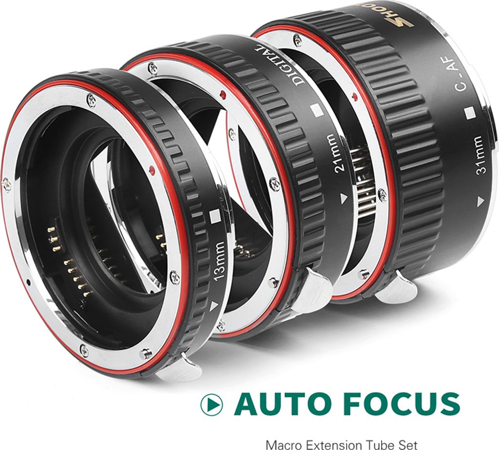 SHOOT XT-364 Kit de bague d'extension de tube AF-Macro 13mm Image du produit 