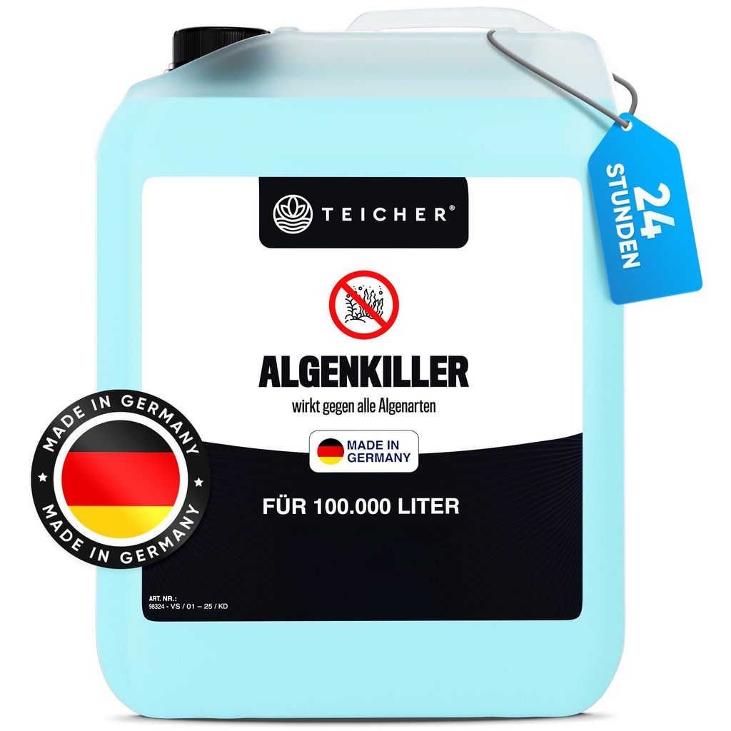 Teicher Algenvernichter – Gegen Schwebe- & Blaualgen im Teich, 5 L