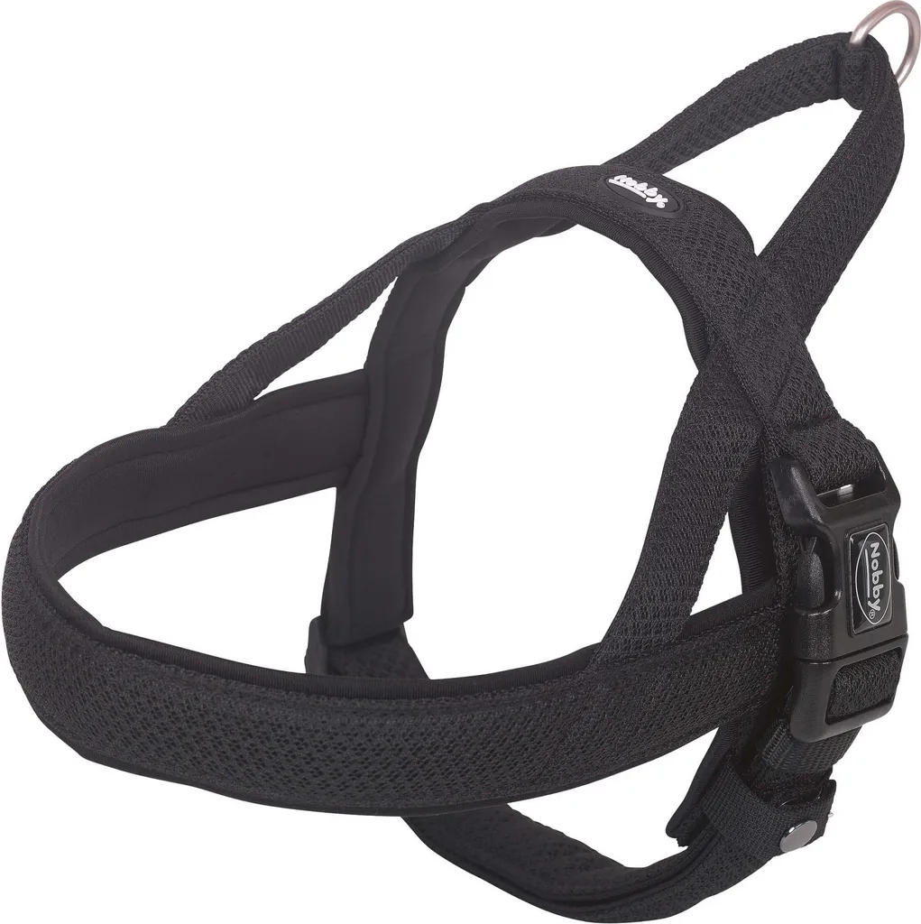 Harnais Nobby Mesh Preno XL noir : rembourrage néoprène et mesh 45mm