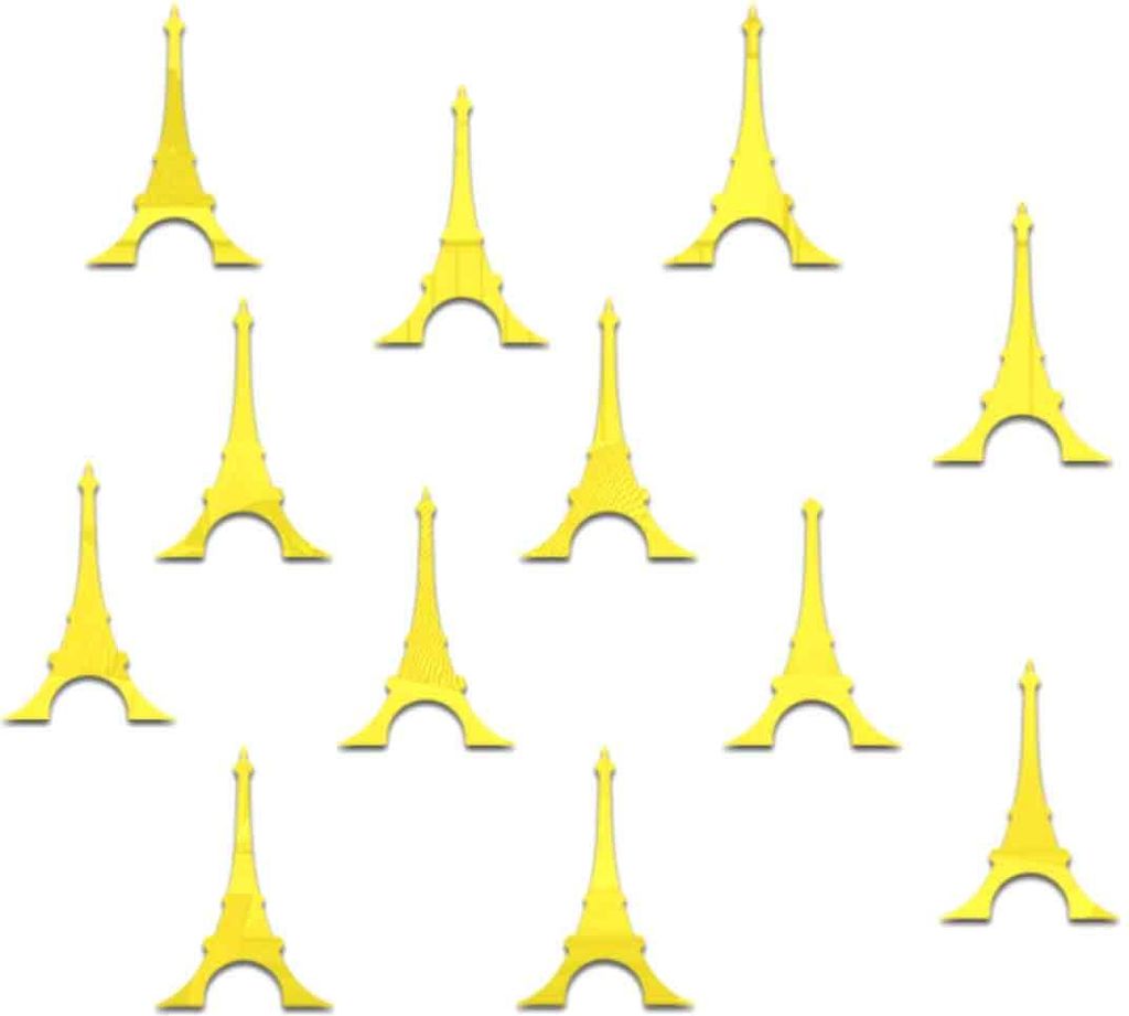 Wandaufkleber mit Turmmuster aus Vinyl zum Selbermachen für Kinderzimmer, Schlafzimmer, Heimdekoration (Gold)