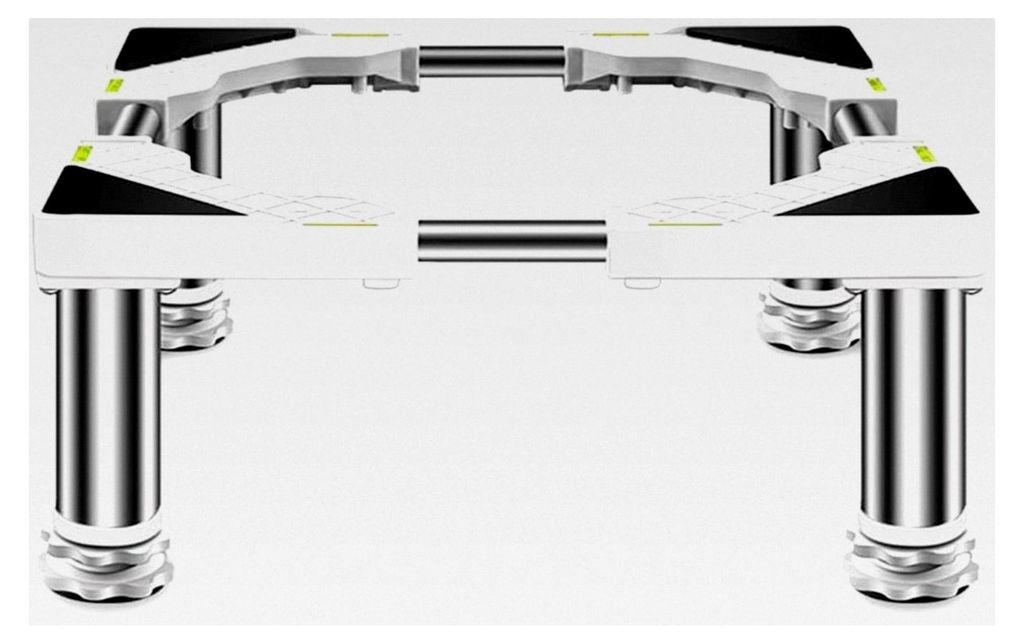 Waschmaschinensockel mit höhenverstellbaren Füßen für Trockner und Tiefkühltruhe, 18in-25in verstellbar