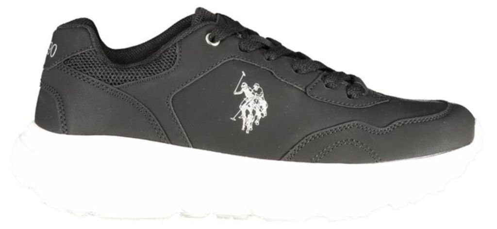 Damen-Sportschuh Schwarz: Komfort mit Stil und herausnehmbares Fußbett
