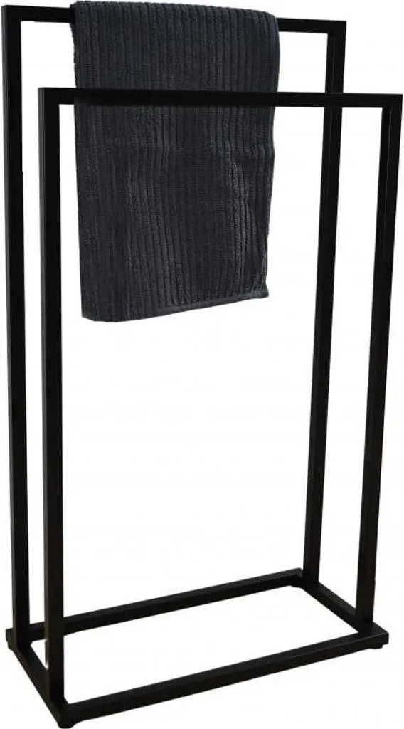 Portasciugamani - verticale - 45 x 21,5 x 84,5 cm - nero opaco