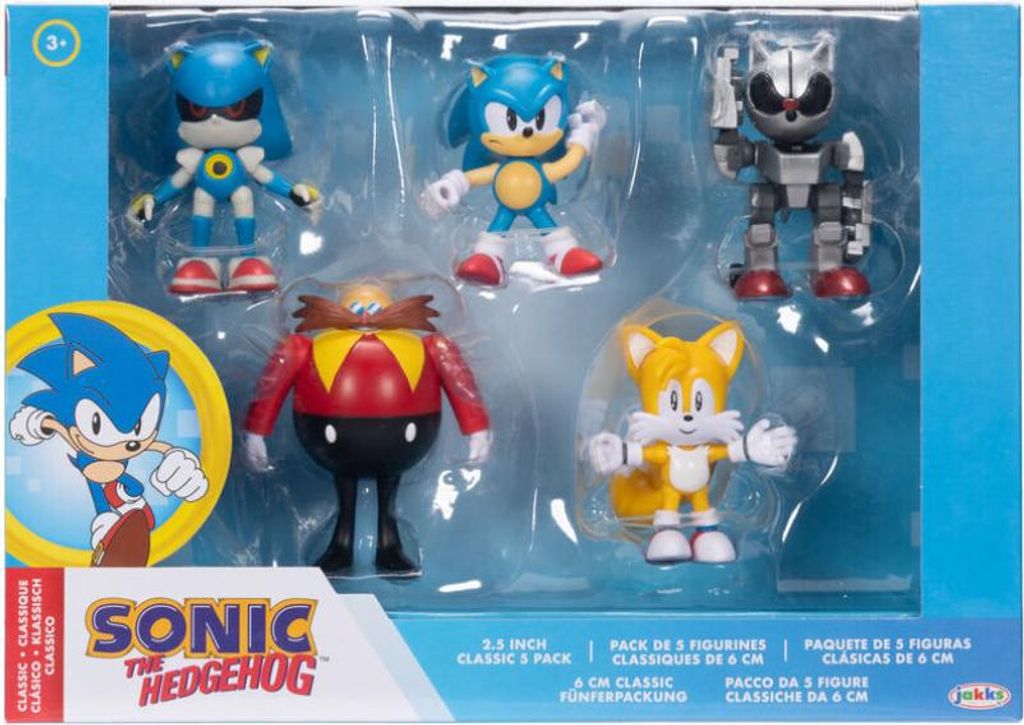 Sonic the Hedgehog Packung mit 5 Figuren, 6 cm Produktbild 