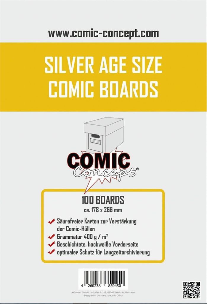 Comic Concept Silver Age Boards (178 x 266 mm) (100 Stück)