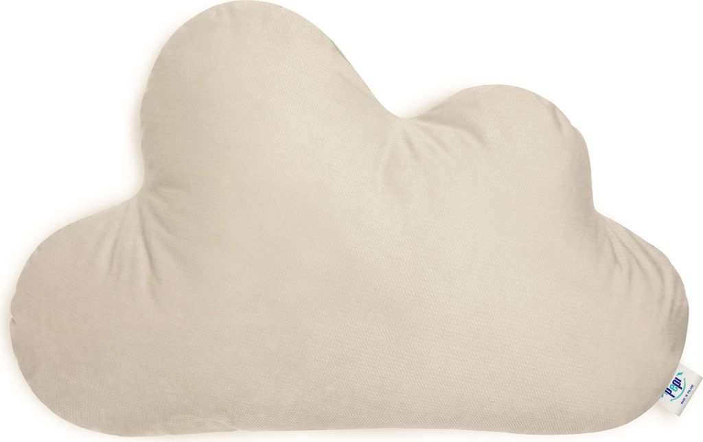 Pepi Kuschelkissen in Wolken Form - Handgenäht Antiallergenes Kissen 55×36 cm - weiches Kinderkissen Dekokissen für Babys Plüschwolke - Nube Ca...
