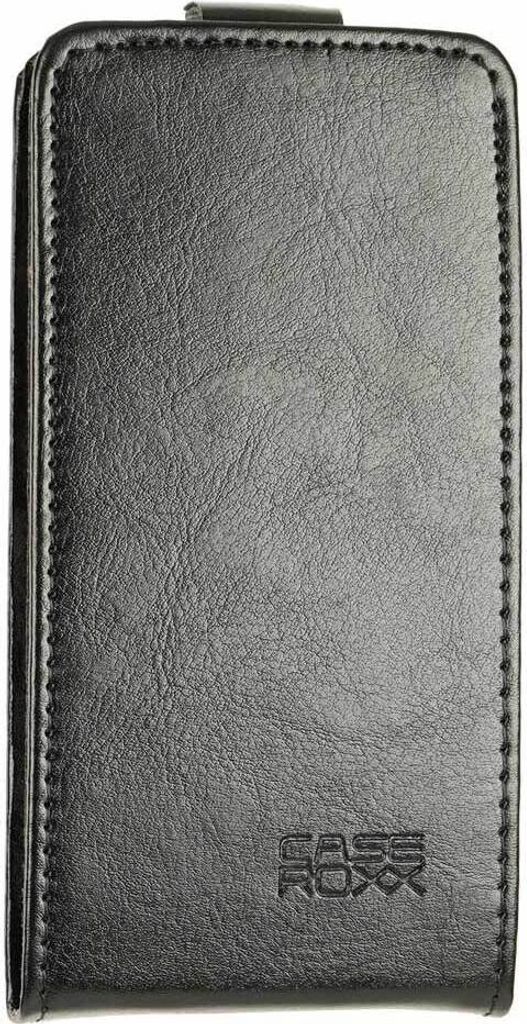 caseroxx Schutz Tasche Hülle Flip Cover kompatibel mit Crosscal Spider-X5, Smartphone Tasche Flip Cover in schwarz