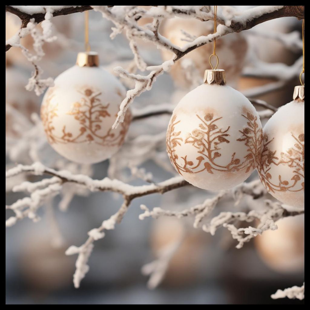 Plakat 80x80cm Winterliche Magnificenz