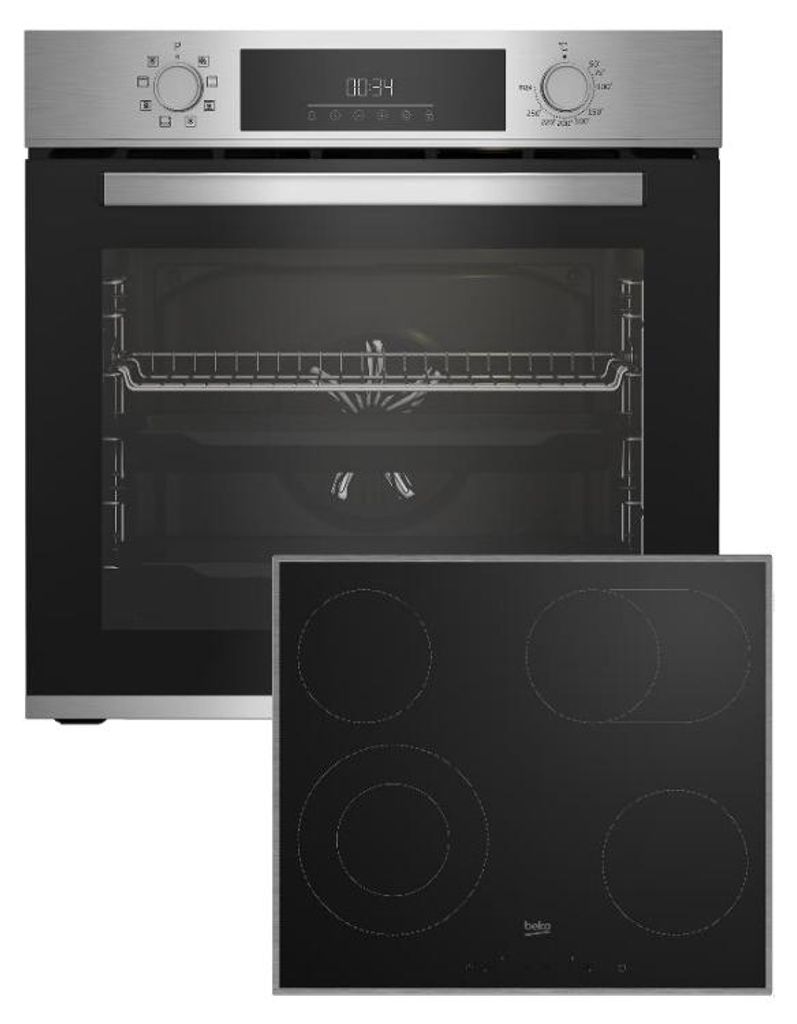 Beko BBSM12320X, Keramik, 4 Zone(n), Glaskeramik, Schwarz, Produktbild 