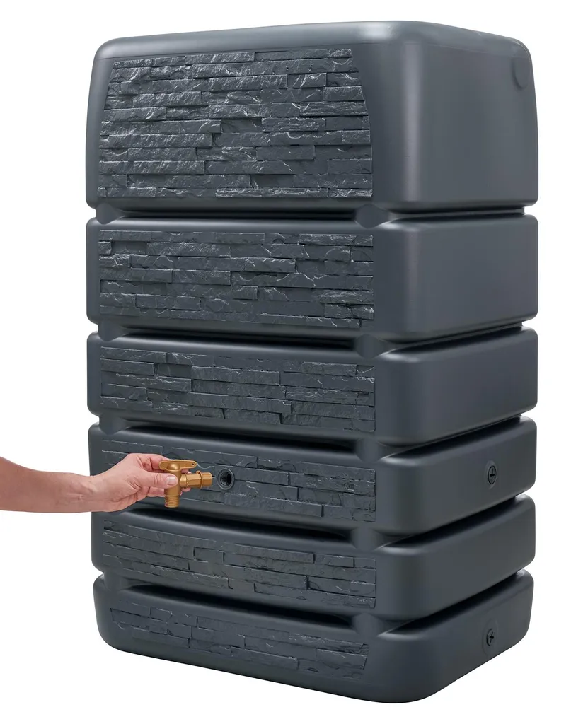 Cuve à eau murale 510L pour arrosage jardin 4rain graphite