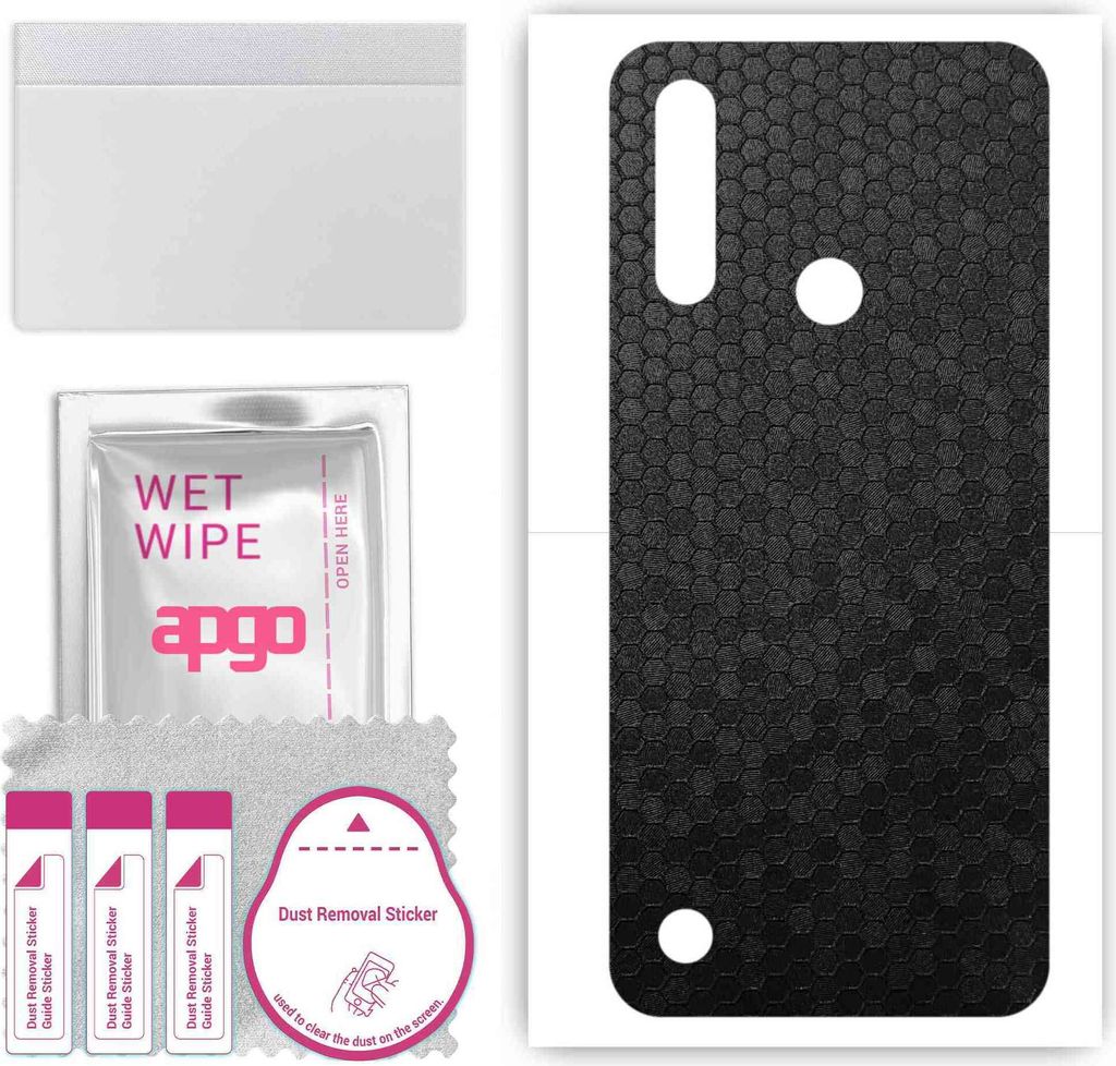 apgo Rückseite Schutzfolie, Skin, kompatibel mit Lenovo A8, Hinten Displayschutzfolie aus Vinylfolie, kratzfest, einfache Montage - Schwarze Honig...