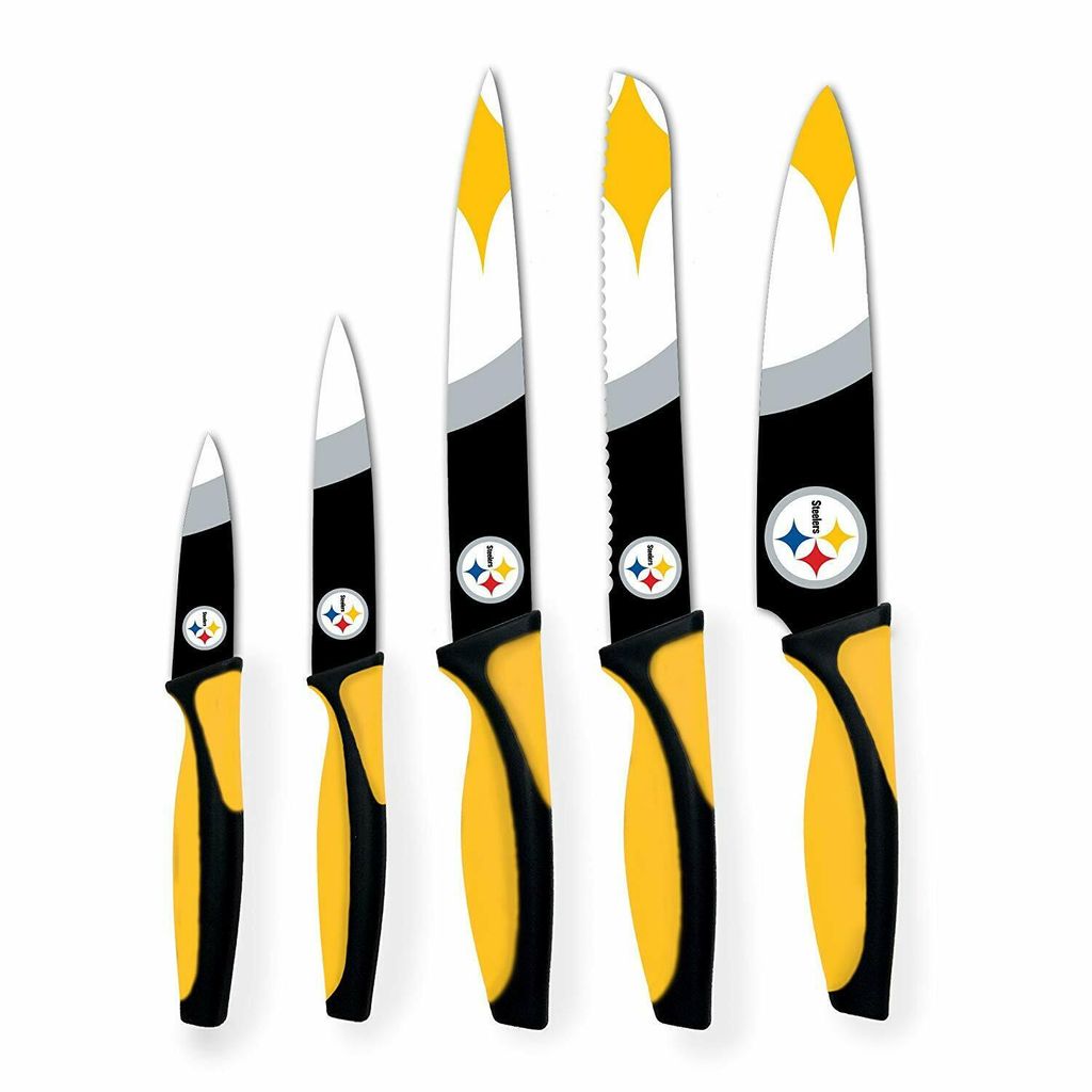 NFL Pittsburgh Steelers Küchenmesser 5-teilig Set Football Messer Set Barbecue