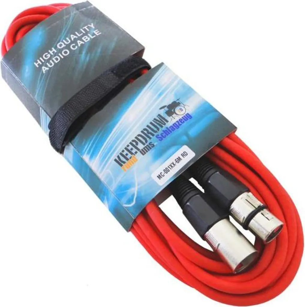 Câble Microphone XLR 6 mètres Multicolore keepdrum Pack de 4 Unités - 2