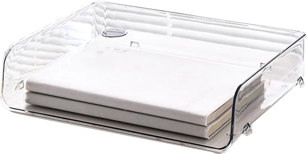 Organisateur A4 transparent grande ouverture en plastique rigide 32cm