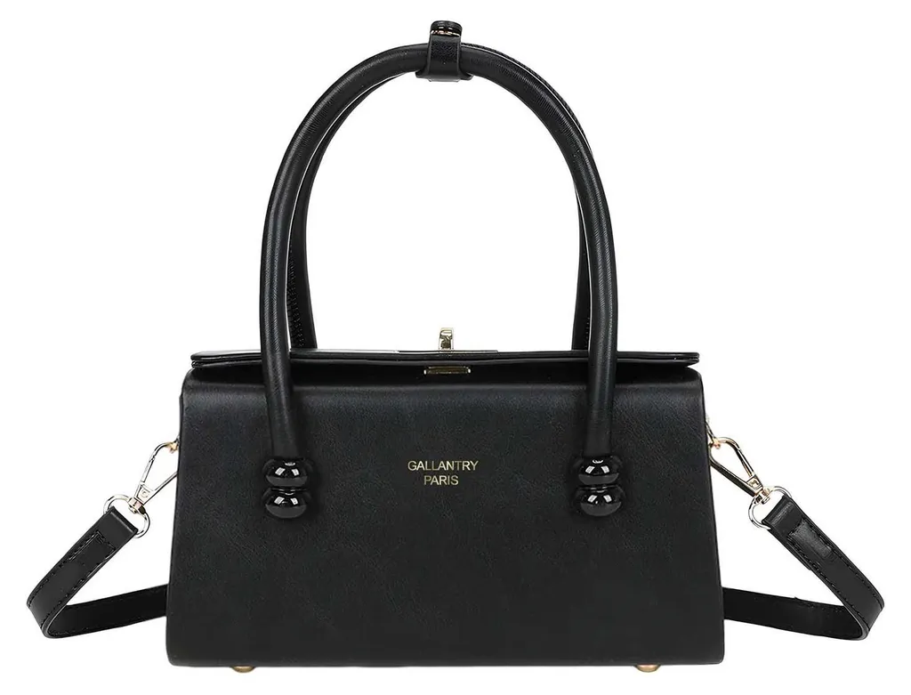 Petit Sac à Main Noir Sécurisé : Fermeture Métallique et Style