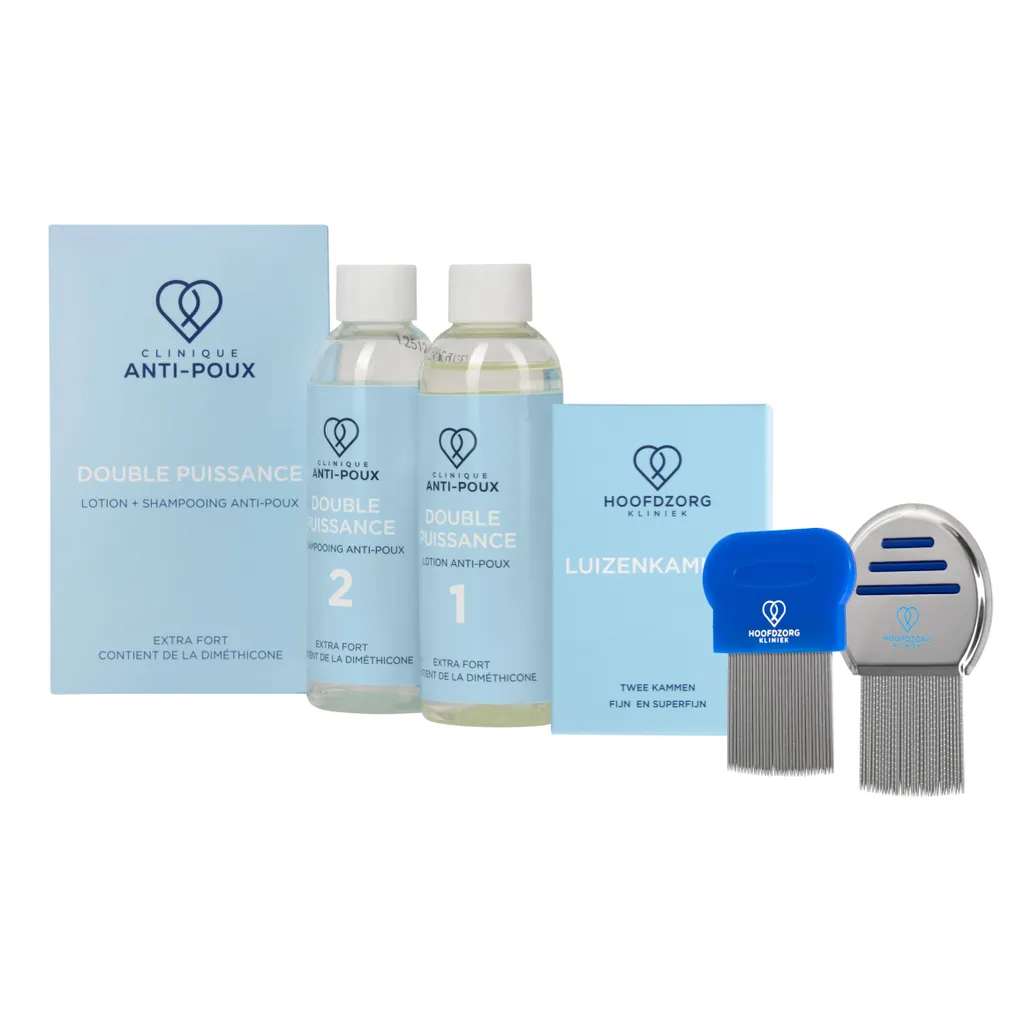 Double Puissance Anti-Poux : Shampoing et Lotion aux Peignes d'Acier