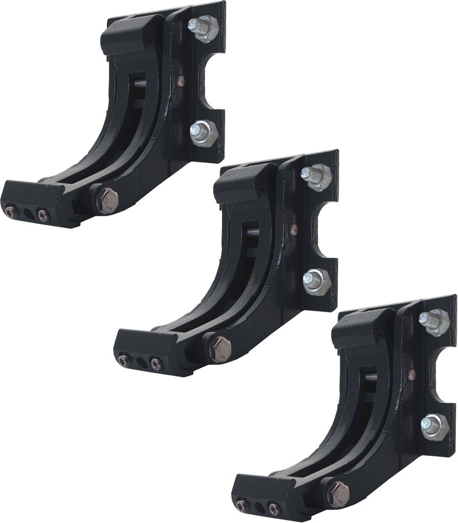 3er-Set Wandhalterung für Markise T124, Wandkonsole Wandmontage Adapter anthrazit